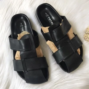 Birkenstock Tatami Leather Black Slip On Sandal Size 42 GUC - Picture 1 of 7