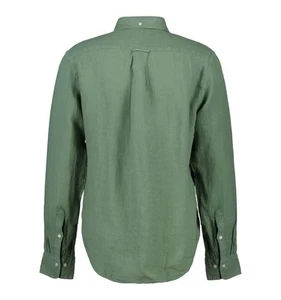 Camisa Gant Regular Fit de lino teñido en prenda - Color: VERDE CLARO,Talla: XXL - Imagen 1 de 2
