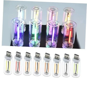 Luz de atmósfera interior LED para automóvil USB, 8 PIEZAS Control táctil Luz nocturna LED retro - Imagen 1 de 7