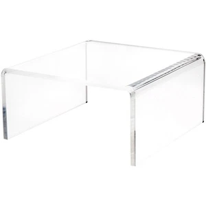 Plymor Clear Acrylic Short Square Display Riser, 5" H x 10" W x 10" D - Picture 1 of 1