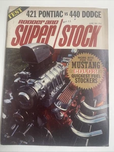 Rodder and Super Stock Magazine June 1966 421 Pontiac v 440 Dodge GT350 Mustang - Picture 1 of 11