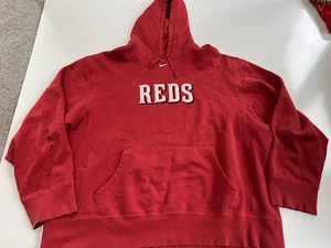 Sudadera con Capucha Para Hombres Nike Cincinnati Reds Auténtica Roja Onfield XXL Ver Fotos - Imagen 1 de 4