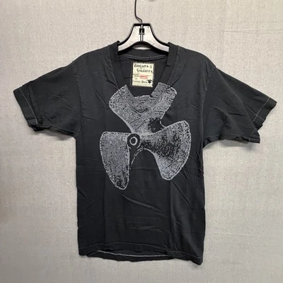 Vintage Rogues Gallery Men’s Graphic T-Shirt  NOS Sz Small Black Ship Propeller - Image 1 of 4