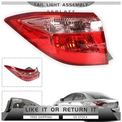 Luz trasera de lámpara de freno exterior del lado izquierdo del conductor para Toyota Corolla 2017-2019 sedán Foto 1 de 4