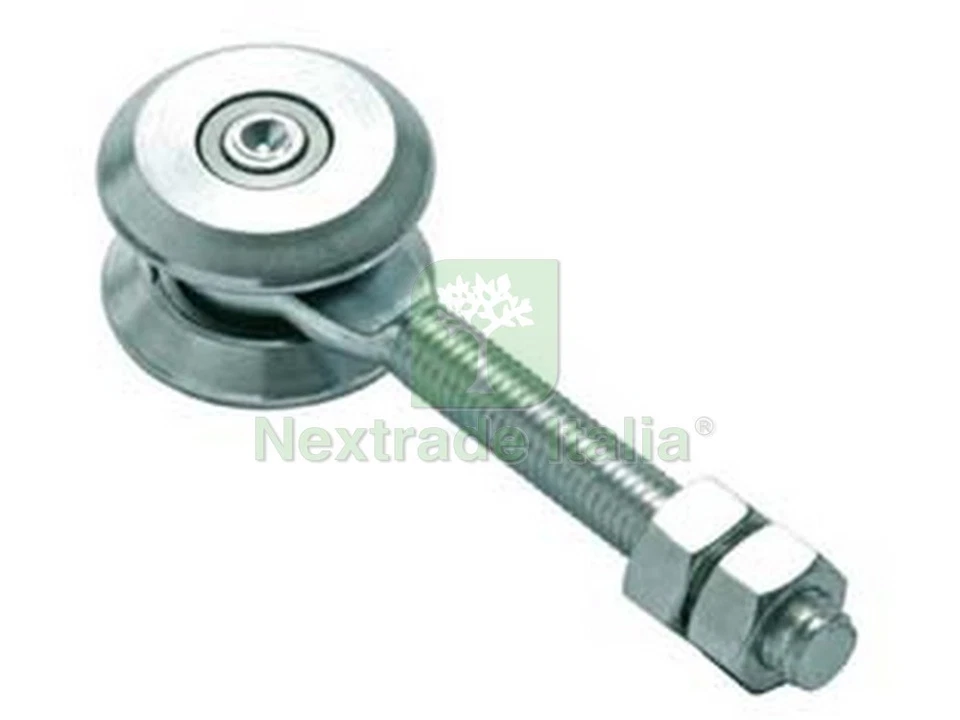 2PZ CARRELLO A 2 RUOTE CON CUSCINETTO MEDIO SCORREVOLE ART.2C MM.127X22: - Immagine 1 di 1