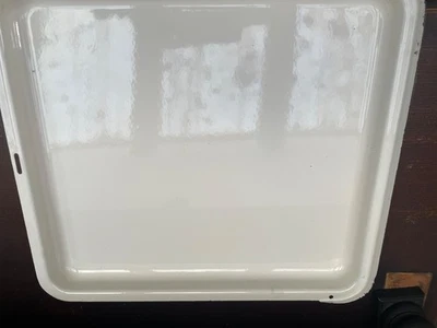 Backblech Emaille Backofen emailliert Ofen 44 x 39,5 Höhe 4 cm - Bild 1 von 3