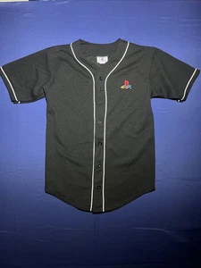 RARE VTG Sony Playstation 2 Baseball Jersey Black Made In USA Mens M Mint Cond - Bild 1 von 14