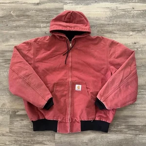 Vintage Carhartt JR456 Salmon Clay Hooded Jacket Size XL/XXL - Bild 1 von 7