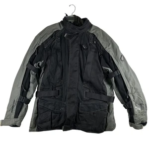 Hein Gericke Motorcycle Jacket Mens XL Black Sheltex CE Armor H2O Liner Padded - Picture 1 of 24