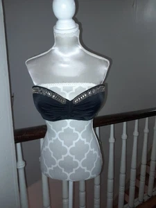 En muy buena condición Victoria's Secret para mujer talla 34C con aros acolchado negro metálico... - Imagen 1 de 18