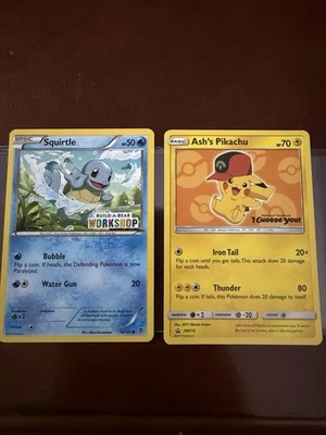 Squirtle Build A Bear And Pikachu I Choose You… Stamped. Not A Charizard, Gengar - Image 1 of 4