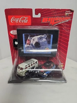 Johnny Lightning Coca-Cola Billboards '66 VW Samba Bus & '01 Chrysler PT Cruiser - Image 1 of 4