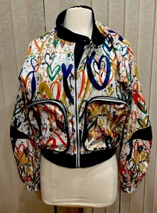 NWT Bernie Bernardo Heartbreaker Women's Multicolored Jacket Size Small - Picture 1 of 6