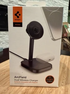 Spigen PF2100 ArcField Dual Wireless Charger (kompatibel mit Magsafe) - Bild 1 von 2