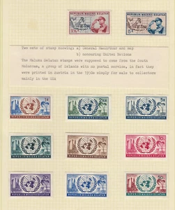 Republic Maluku Selatan - 11 sellos en la página del álbum - Montado como nuevo - Imagen 1 de 1