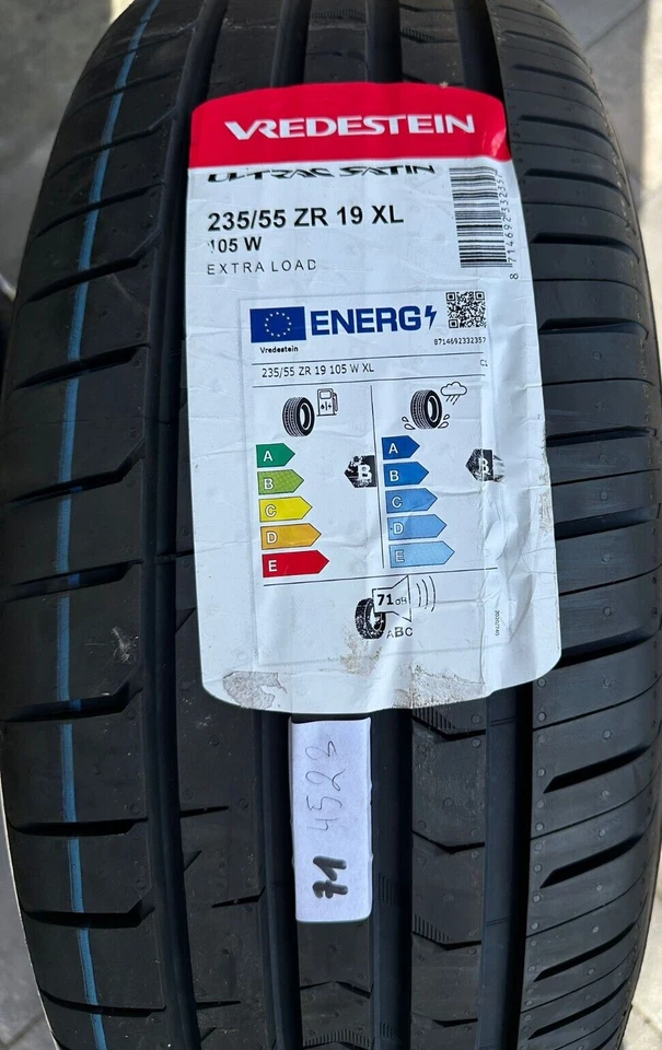1x  Sommerreifen VREDESTEIN Ultrac Satin 235/55 ZR 19 105W XL Reifen NEU R19 - Bild 1 von 1