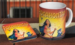 Pocahontas Classic 90s - Ceramic Coffee / Tea Mug + Matching Coaster - Picture 1 of 1