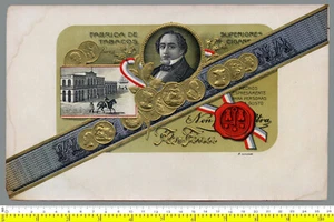 #4197 Large very old tobacco-label. Original. - Picture 1 of 1