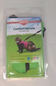 Kaytee Comfort Harness Size L Stretchy Leash Green Ferret Rabbit Chinchilla
