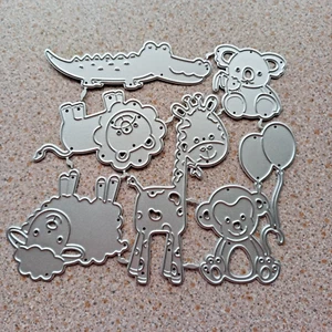 Troquel de corte de animales bebés 6 piezas hasta 9 cms de diámetro NUEVO - Imagen 1 de 2