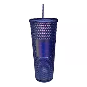 Bicchiere Starbucks Disneyland borchiato 2021 blu viola iridescente 24 once - Foto 1 di 2