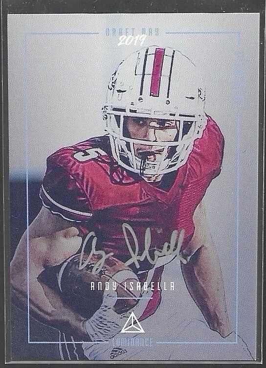 2019 Panini Luminance - Draft Day Signatures Silver Ink #DDS-AI Andy Isabella - Image 1 of 2