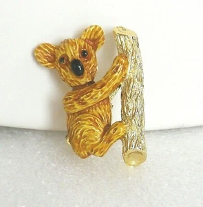 Vintage Gerry's Emaille KOALA BÄR ANSTECKNADEL / BROSCHE Top Zustand - Bild 1 von 5
