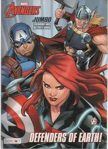 Marvel Avengers - Jumbo Coloring & Activity Book - Defenders of Earth 2020 PB - Imagen 1 de 1