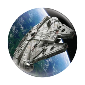 Millennium Falcon Star Wars Button Badge 58mm (2.25") Star Wars Badge - Picture 1 of 2
