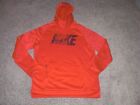Nike Red Athletic Dri Fit Hoodie Sweatshirt Men's Large