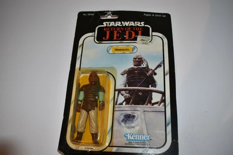 VINTAGE STAR WARS ROTJ WEEQUAY -65 BACK -MOC (AE10) Cover