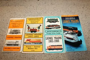 4 Greenberg Lionel Trains Pocket Guides 1988 1991 1993 1994 - Picture 1 of 2