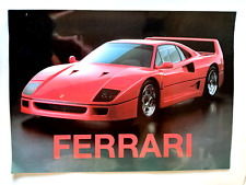 Ferrari F40 Original Vintage 1980' Poster