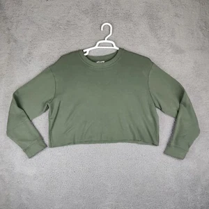 Sudadera Pullover Orvis Para Mujer Top Corto Verde Oliva Para Mujer Grande Manga Completa - Imagen 1 de 9
