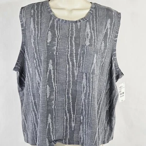 Top blusa donna Ambrielle spalle scoperte taglia 2XL senza maniche grigio funziona piccolo nuova - Foto 1 di 10