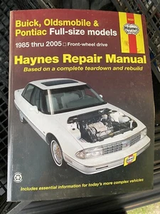 HAYNES 19020 BUICK, OLDSMOBILE & PONTIAC FULL-SIZE MODELS 1985-02 REPAIR MANUAL - Bild 1 von 3