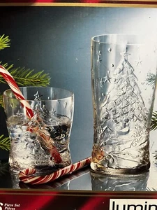 Juego de cristalería Luminarc Holly Tree de 16 piezas sellado NOS 8 - 16 oz y 8 - 10 oz - Imagen 1 de 6