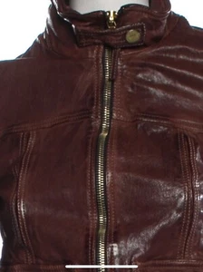 giacca dolce gabbana pelle biker ispirazione vintage piccola IT40 autentica - Foto 1 di 9