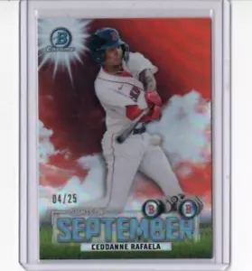 04/25 - CEDDANNE RAFAELA 2023 Bowman Chrome ORANGE "Sights on September" - Picture 1 of 1