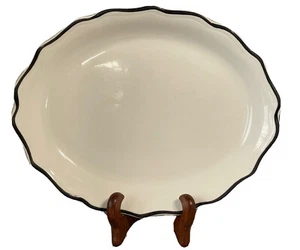 Vajilla de restaurante Syracuse China DORADO plato pequeño 9 3/4"" borde negro - Imagen 1 de 15