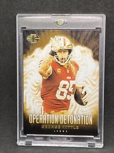 George Kittle RARE GOLD FOIL INVESTMENT CARD SSP PANINI 49ERS - Picture 1 of 2