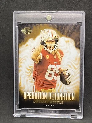 George Kittle RARO CARTÃO DE INVESTIMENTO FOLHA DE OURO SSP PANINI 49ERS - Imagem 1 de 2