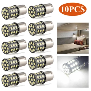 10x Super LED 1156 1141 13-SMD RV Camper Trailer Interior White Light Bulbs Kit - Picture 1 of 12