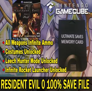 Resident Evil 0 100% Ṥave Gamecube Memory Card! (NO GAME) - Picture 1 of 2