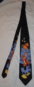 Winnie the Pooh Tigger TIE ~60" long 100% silk handmade Novelty - Picture 1 of 5