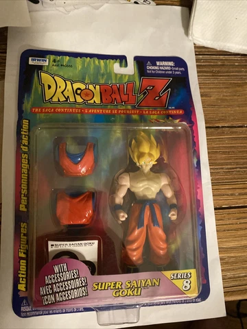 Dragon Ball Z Super Saiyan Goku 3 Action Figure Series 8 Saga Continues Irwin Cover