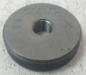9/16" x 26 TPI Left Hand WF Thread Rin Gauge - Whitworth Form Special Left Hand - Picture 1 of 8