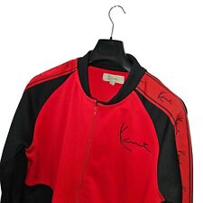 Men's KARL KANI Premium Vibrant Red Zip Front TRACKSUIT Top/ Jacket Size L