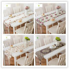 Flowers Lace Table Runner Grape Embroidery Party Decor Dining Table Doily Cover