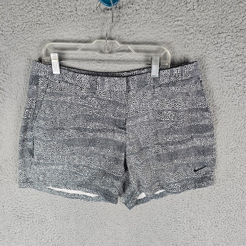 Nike Golf Chino Shorts Donna 6 Nero Motivo Dri Fit Performance 838763 010